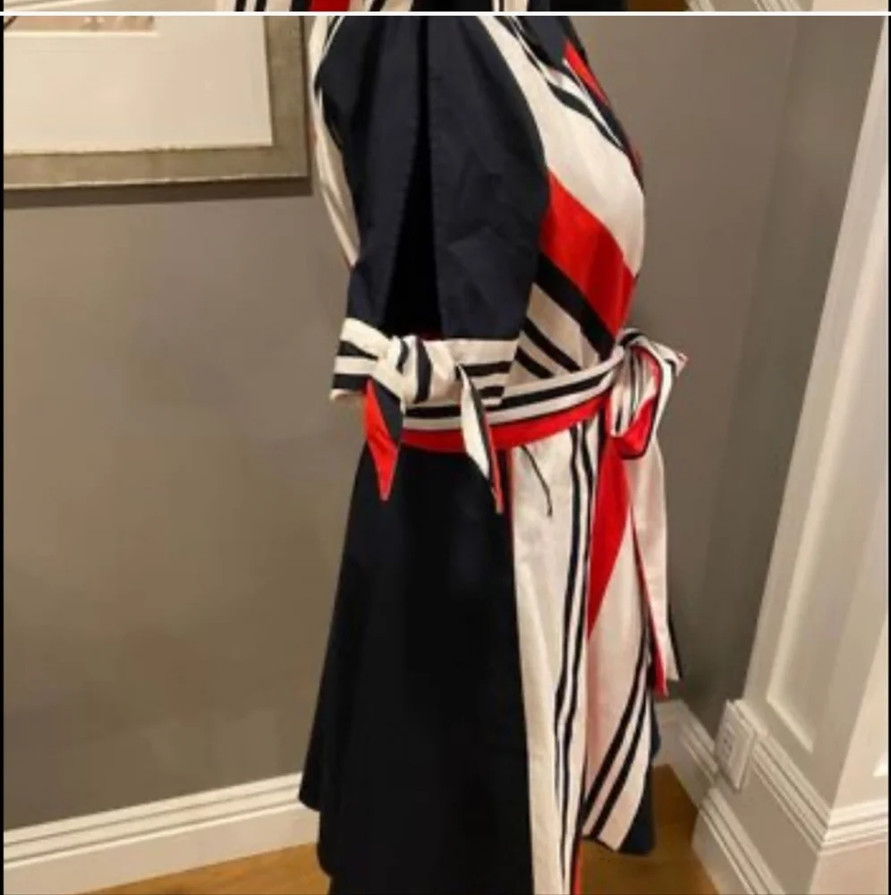 Venus Red White and Blue Wrap Dress - Picture 3 of 5
